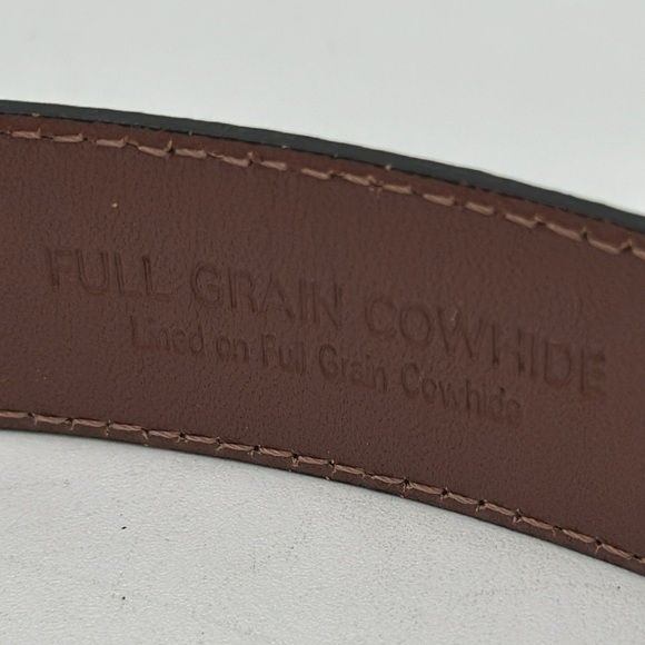 Roundtree & York black leather belt, size 38 - Picture 5 of 7